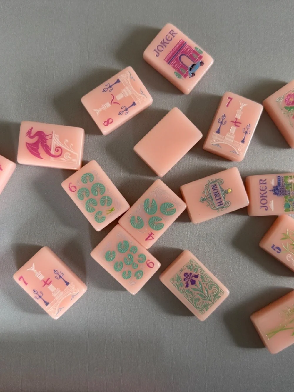 Pink Paris American Mahjong Tile set (new) - Picture 9 of 10